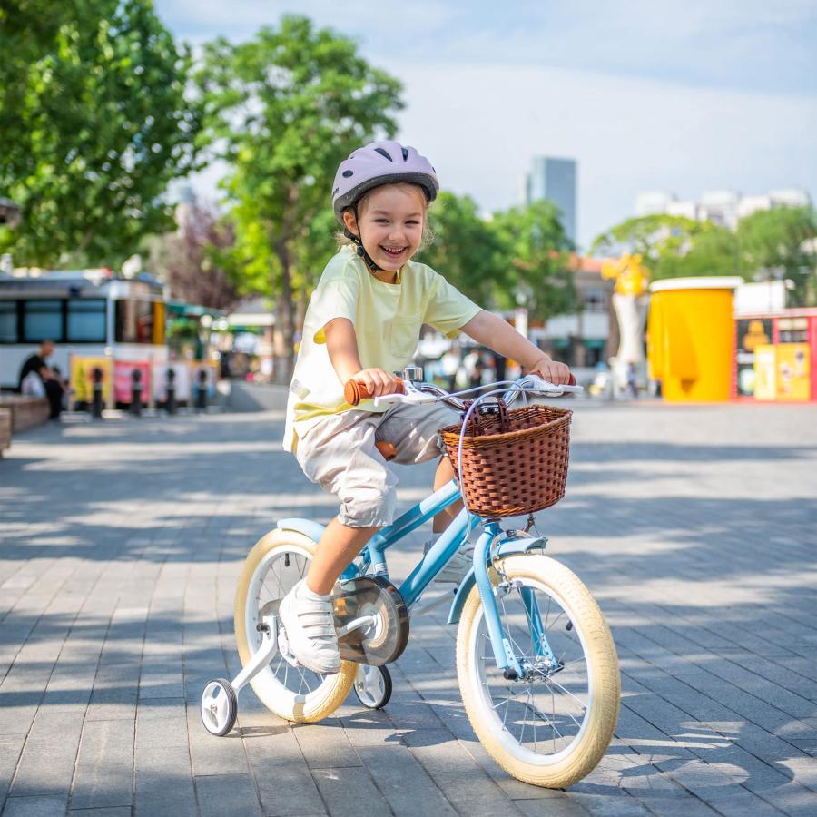 子供用自転車 16インチ 幼児自転車 キッズ 補助輪 泥除け付き 男の子 女の子 お誕生日プレゼント 軽量 耐摩耗タイヤ 泥除けとチェーンカバー標準装備 誕生日 ク｜takaneko68｜05