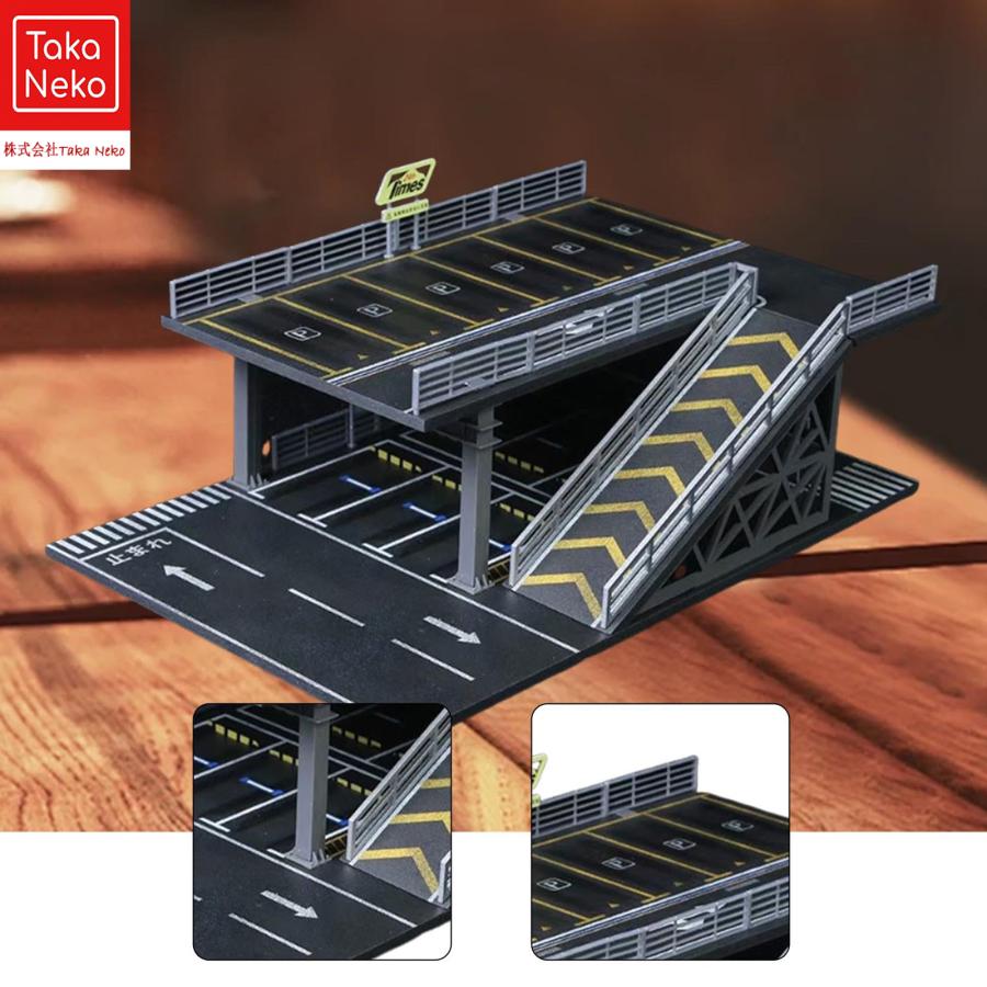 2025新登場】 1/64スケール 駐車場ジオラマ おもちゃの車 収納ボックス