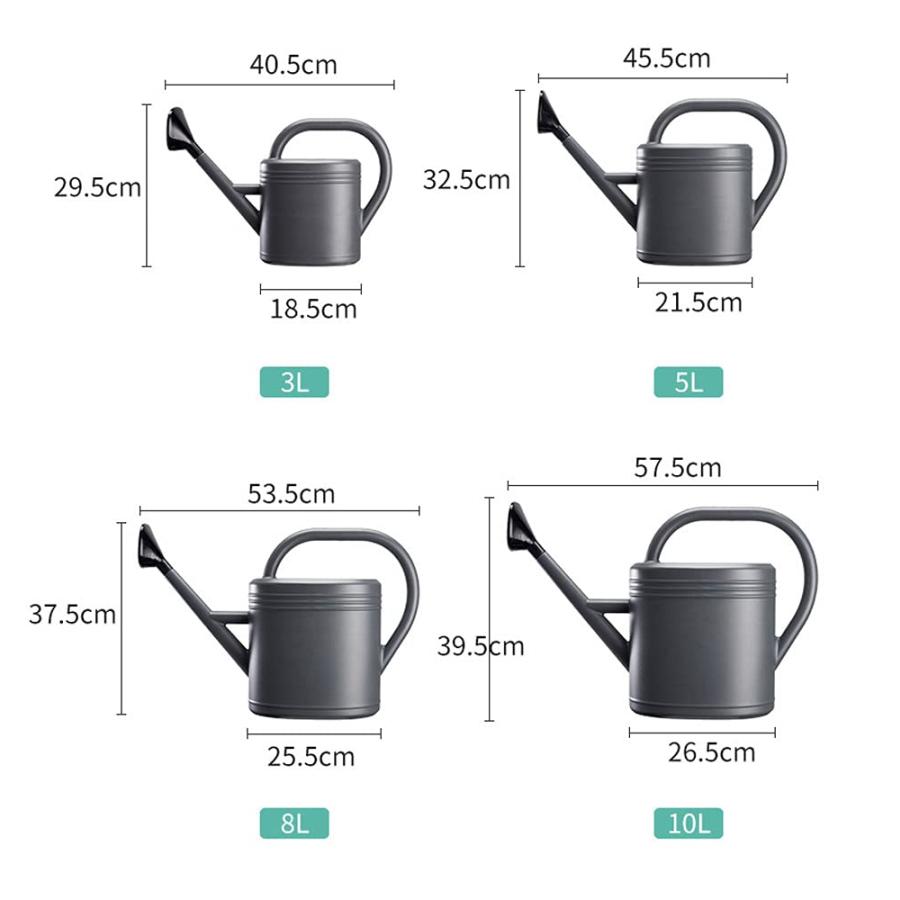 じょうろ おしゃれ 3-5L 如雨露 水差し 水さし 長い注ぎ口 園芸用品 ジョーロ ジョウロ 持ち運びやすい ガーデニング 鉢植え 水やり 散水用品 屋外室内庭園 (3L｜takaneko68｜02