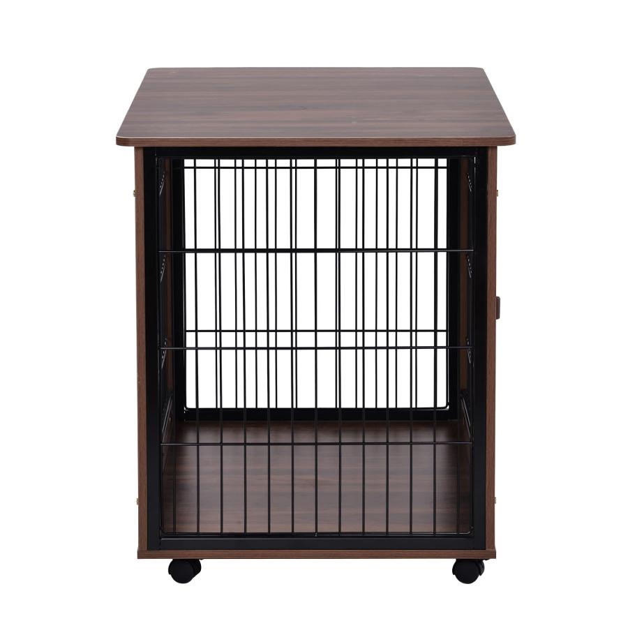 犬 ケージ ゲージ 屋根付き 木目調 サークル 98×64×75cm 小型犬 犬 ケージ ゲージ 屋根付き 木目調 サークル 98×64×75cm 小型犬