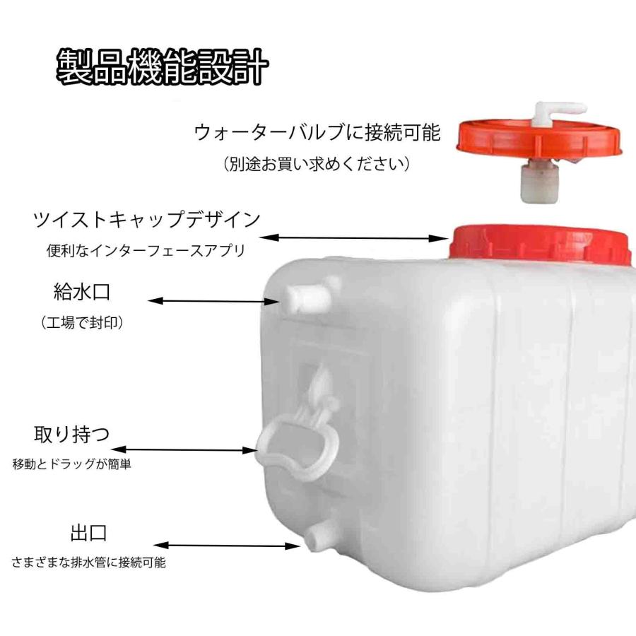 水タンク 青い水貯蔵容器、蛇口付き、プラスチック製食品グレードの屋外用水タンク、屋外キャンプ用、家庭用緊急用水タンク (Size : 100L)｜takaneko68｜04