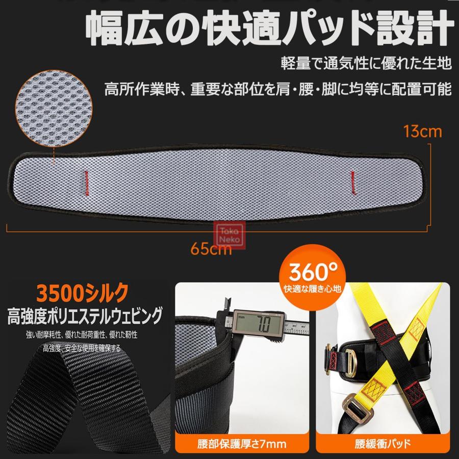 フルハーネス安全帯 新規格 セット 墜落制止用器具 ハーネス安全帯 新