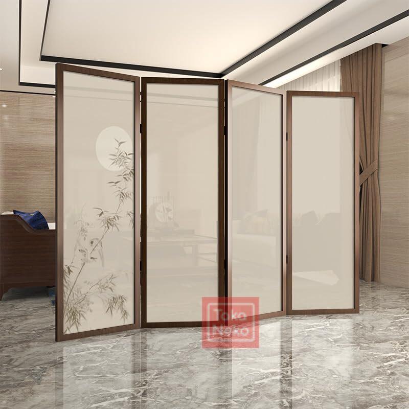 パーテーション 間仕切り スクリーン 4連 高さ180cm 衝立 折りたたみ