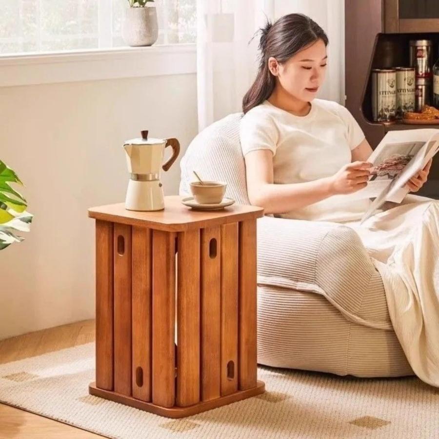 はるたけ組立式七輪テーブル・スツール(ジャグスタンド)2脚 スタッキングスツール!丸脚タイプ!2脚入!NA色! SST-NDK-MARU-2