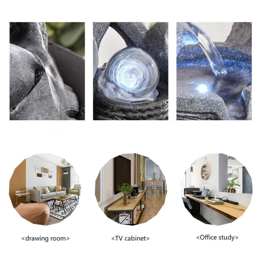 インテリア卓上噴水 シンプルな樹脂卓上噴水噴水装飾屋内噴水