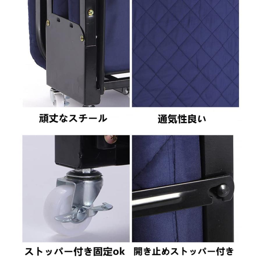 折りたたみベッド シングル ベッド 組立不要 高反発マットレス