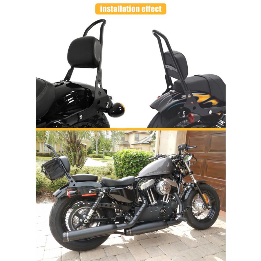 オートバイ シーシーバー Sportster バックレスト 背もたれ オートバイ シーシーバー Sportster バックレスト 背もたれ