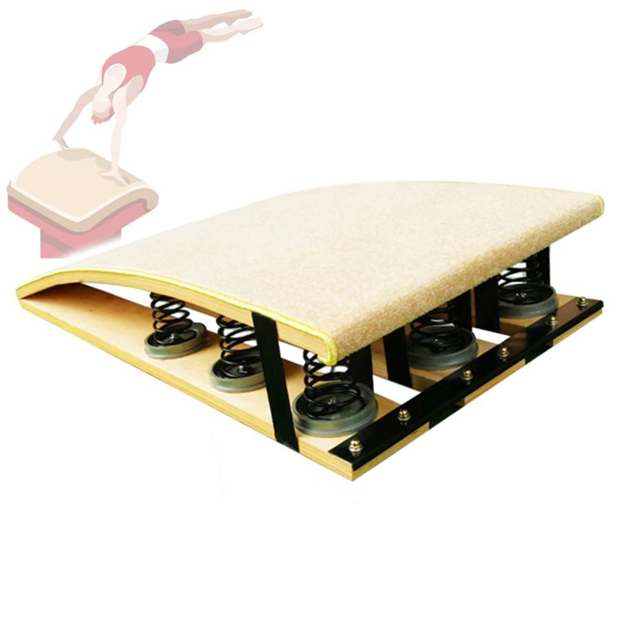 ロイター板 踏切板 ヘビーデューティーの人々のためのプロ体操の踏み台、 9つのスプリングと滑り止めのラバーパッドを備えた大人用パッド入りスプリングボード、 ロイター板 踏切板 ヘビーデューティーの人々のためのプロ体操の踏み台