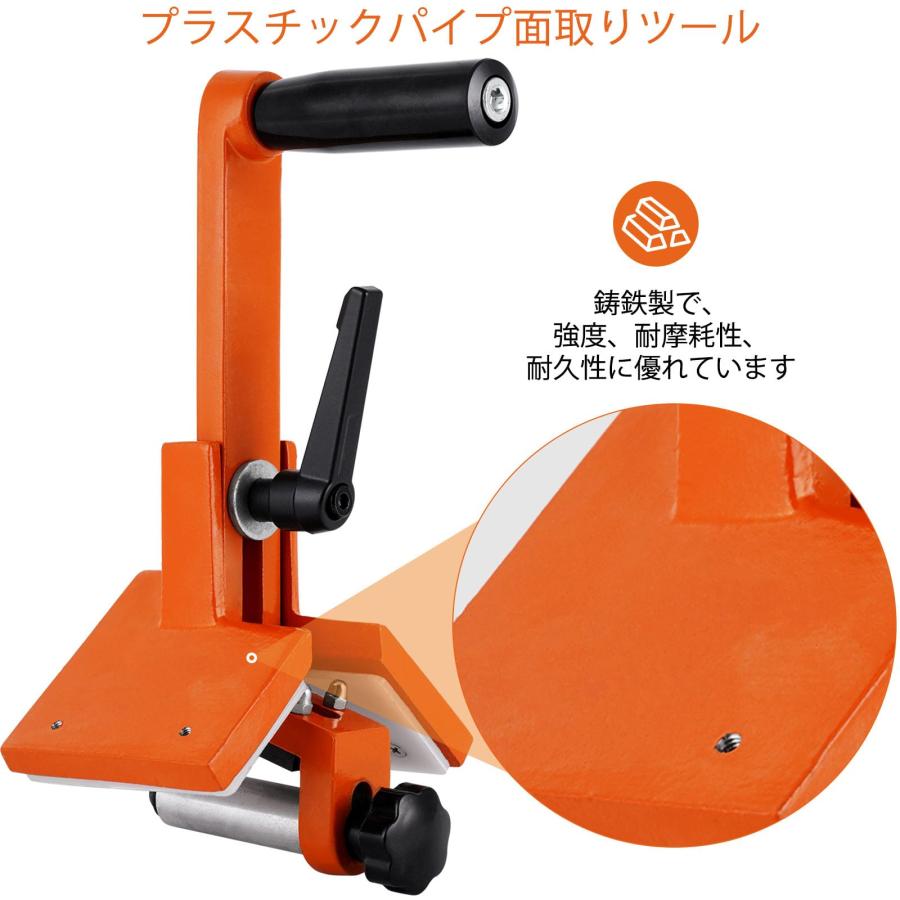 パイプリーマ 塩ビ管面取り用 適応サイズ40-160mm PE/PVC/PPR管 パイプリーマ 塩ビ管面取り用 適応サイズ40-160mm PE/PVC/PPR管