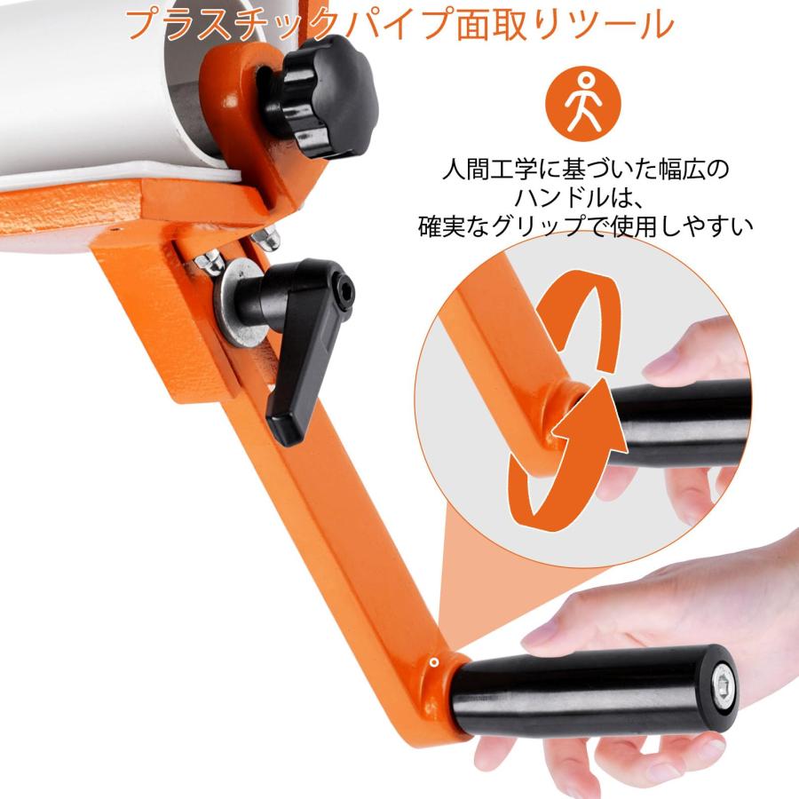 パイプリーマ 塩ビ管面取り用 適応サイズ40-160mm PE/PVC/PPR管 パイプリーマ 塩ビ管面取り用 適応サイズ40-160mm PE/PVC/PPR管
