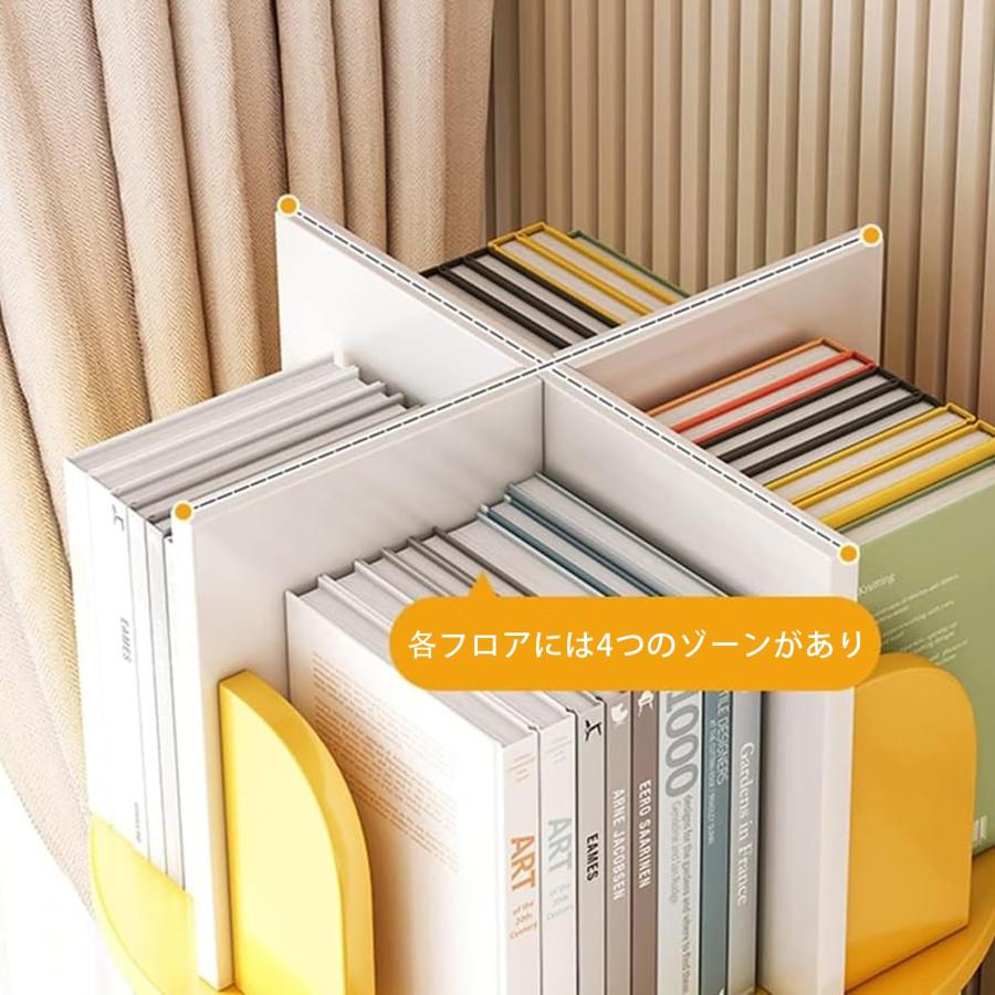 本棚 回転式本棚 大容量 4段 A4が入る高さ 白 漫画絵本棚 回転式本棚 4段」の人気商品一覧 | 安い商品を通販サイトから