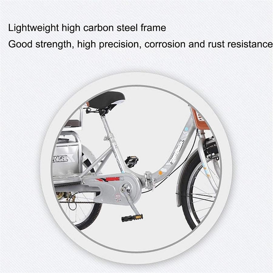 大人用三輪車 20インチ自転車　組み立て簡単 折りたたみ式 高齢者用三輪車 大人の三輪車 20インチ 3輪自転車 自転車クルーズトライク 高齢