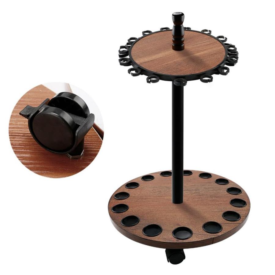 ロッドスタンド 移動便利 キャスター付き 15本立て 回転式ロッド