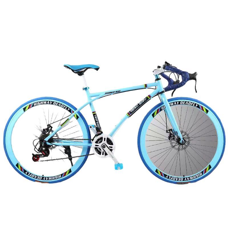 ロードバイク 700C カラー 可変速自転車 スチールフレーム 適用身長165-185cm ソリッドタイヤ 24段変速 初心者 街乗り 通勤 通学 ロードバイク 700C カラー 可変速自転車 スチールフレーム 適用身長165-185cm ソリッドタイヤ 24段変速 初心者 街乗り 通勤 通学