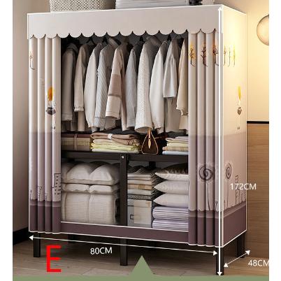 ワードローブ カバー付き 組み立て不要 大容量 クローゼット