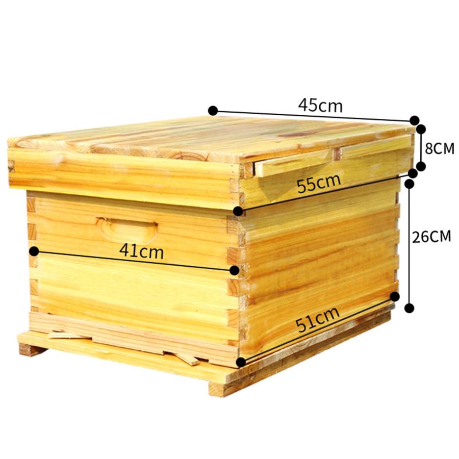 ミツバチ 巣箱 養蜂 キットミツバチの巣箱 蜂蜜箱 10フレーム