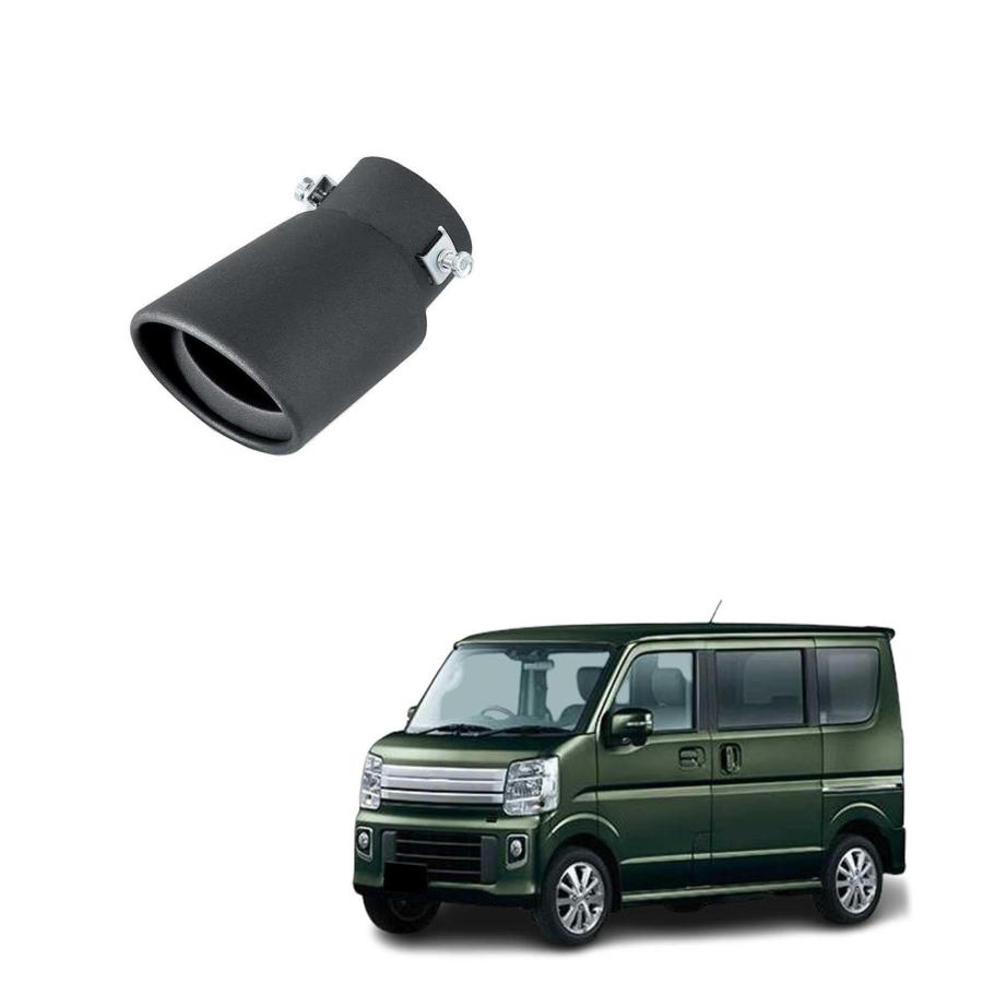 DA17Vスズキエブリイバン(NA)用マフラーカッター 車外用品 ステンレス製 マフラーカッター スズキ?エブリイ/エブリイ