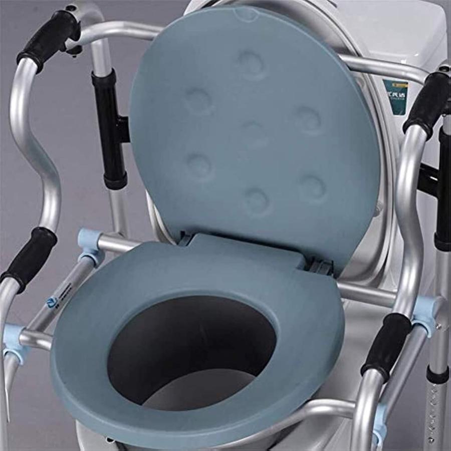 介護用のトイレ椅子 Amazon | ポータブルトイレ 高さ調整可能 介護用 簡易便座