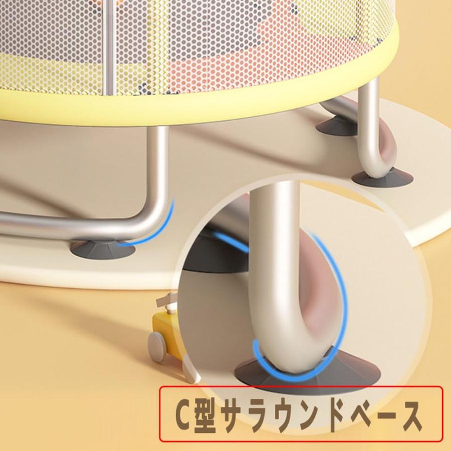 トランポリン 室内 全鋼構造 静音設計 高弾力 手すり付き 子供