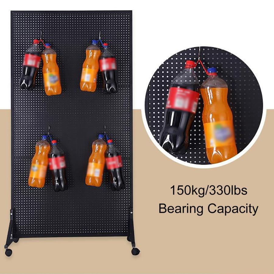 パンチングボード キャスター付き 有孔ボード 金属 有効ボード