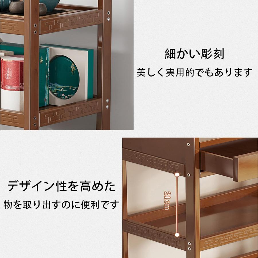 木製ワゴン キッチンワゴン 美容ワゴン 隙間 収納 カート3段 大容量 耐