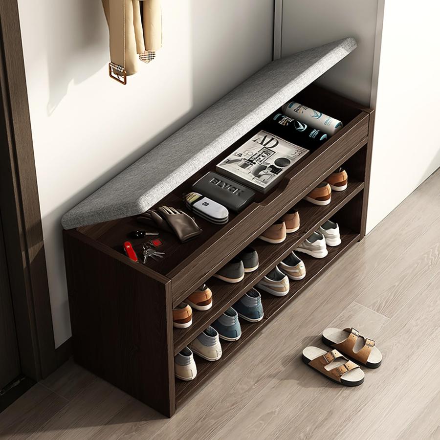 玄関ベンチ 幅80cm 耐荷重200kg 玄関椅子 下駄箱 玄関に靴を効率収納