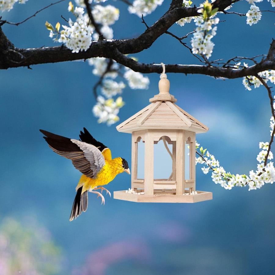 野鳥用巣箱 バードハウス 天然 木製 鳥小屋 小鳥の巣箱 吊り下げ 野鳥用巣箱 バードハウス 天然 木製 鳥小屋 小鳥の巣箱 吊り下げ