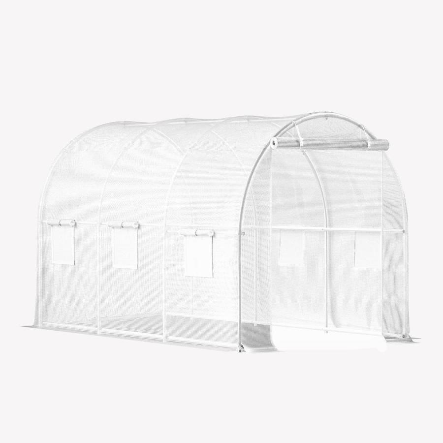 ビニールハウス 大型 ビニール温室 ガーデンハウス 頑丈な金属フレーム