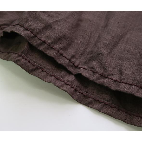 ホームスパン ワンピース homspun レディース リネンバイオ ノースリーブ ワンピース TAUPE 1624 送料無料の画像