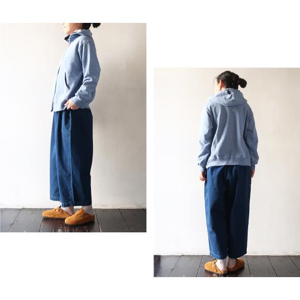 homspun（ホームスパン） パンツ レディース 10オンスデニム ギャザー