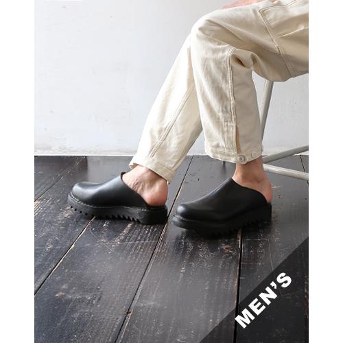Vernacolo ベルナコーロ サボ メンズ VACHETTA FIORE NERO Vernacolo ベルナコーロ サボ メンズ VACHETTA FIORE NERO