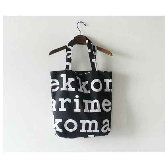 【マリメッコ】トートバッグ ロゴ marimekko - 【激レア限定品】2024 マリメッコ Bar Unikko LOGO
