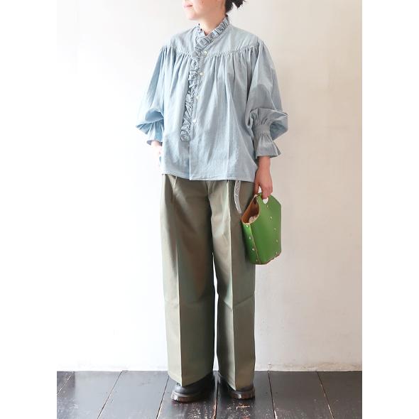 HAVERSACK ハバーサック ブラウス シャンブレーフリルブラウス 楽天市場】HAVERSACK ハバーサック ブラウス レディース 5oz