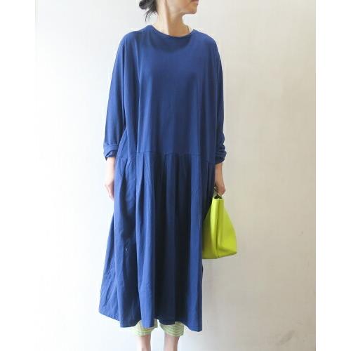 ホームスパン ワンピース Homspun レディース 30 1天竺 長袖タックスカートワンピース 6395 送料無料 6395 Takanna 通販 Yahoo ショッピング