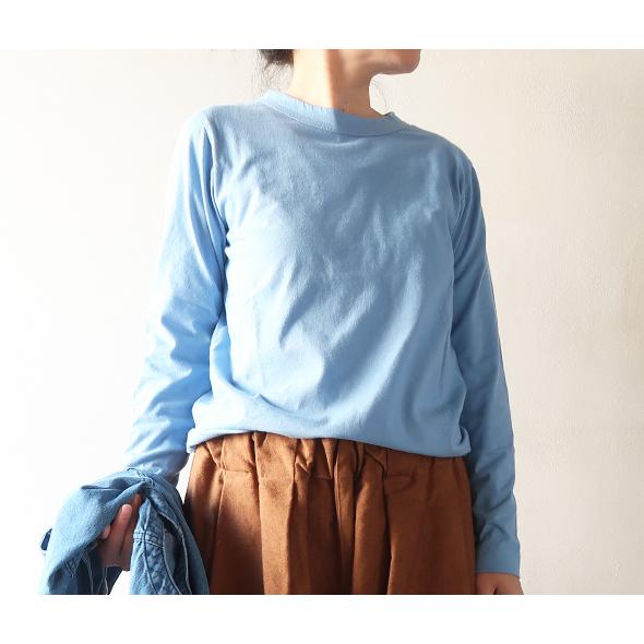 homspun（ホームスパン） カットソー レディース 30/1天竺 長袖Tシャツ