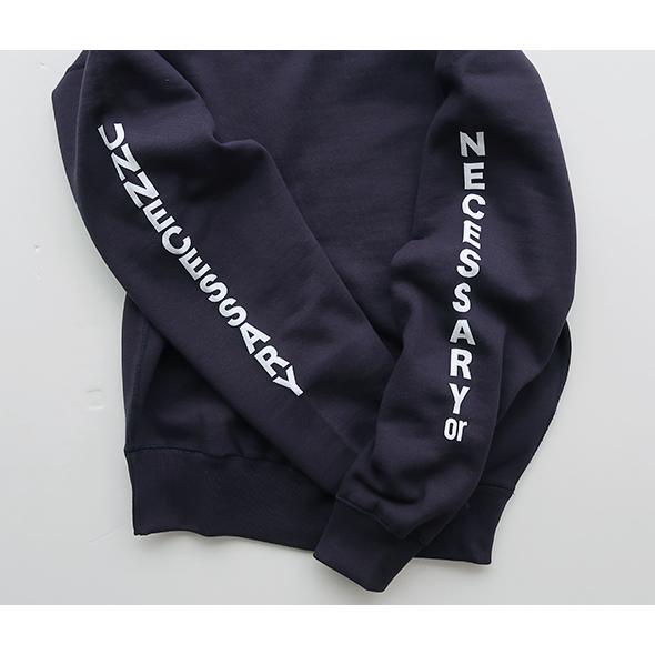 NECESSARY or UNNECESSARY スウェット トレーナー SWEAT CREW NECESSARY - bag'n'noun necessary or unnecessary