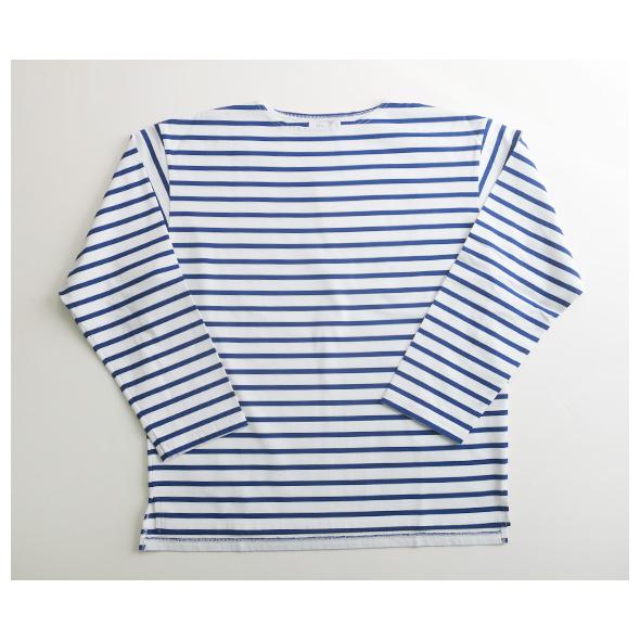 フリストフィア カットソー FLISTFIA メンズ Long Sleeve Boat Neck T-Shirts - WHITE×BLUE ボートネックＴシャツ BN01016 送料無料｜takanna｜02