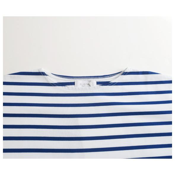 フリストフィア カットソー FLISTFIA メンズ Long Sleeve Boat Neck T-Shirts - WHITE×BLUE ボートネックＴシャツ BN01016 送料無料｜takanna｜03