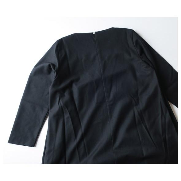 evam eva エヴァムエヴァ ウールサイドタックワンピース wool side  