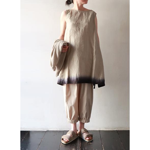 エヴァムエヴァ チュニック evam eva レディース linen gradation