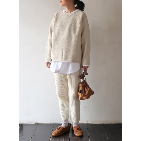 evam eva（エヴァムエヴァ） ニット レディース renew-wool raglan