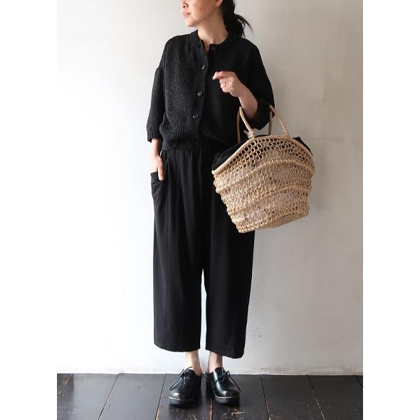 evam eva（エヴァムエヴァ） パンツ レディース cut&sew cropped pants