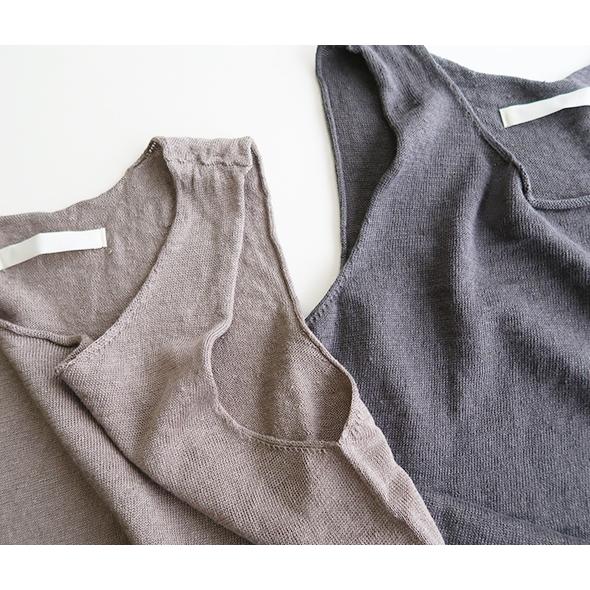 evam eva（エヴァムエヴァ） タンクトップ レディース linen