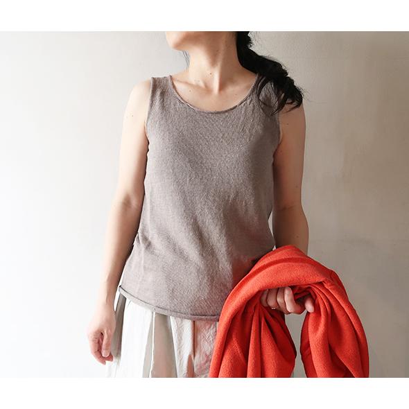 evam eva（エヴァムエヴァ） タンクトップ レディース linen