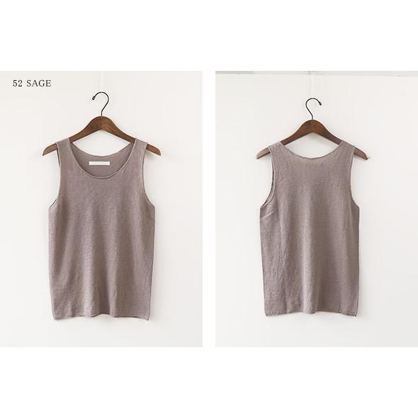 evam eva（エヴァムエヴァ） タンクトップ レディース linen