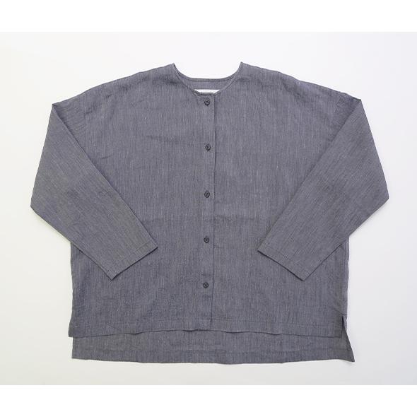 evam eva（エヴァムエヴァ） シャツ レディース linen washi no collar