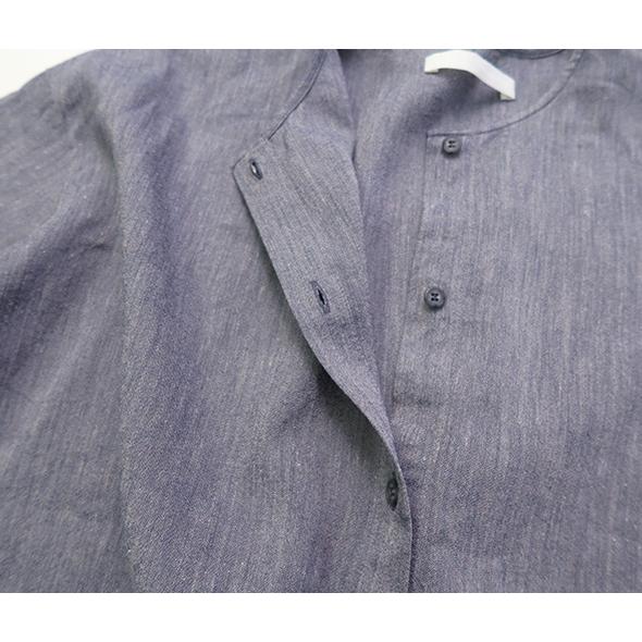 evam eva（エヴァムエヴァ） シャツ レディース linen washi no collar