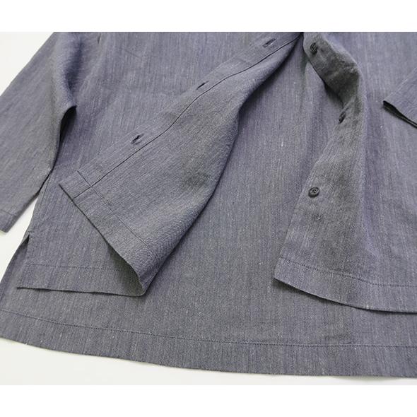 evam eva（エヴァムエヴァ） シャツ レディース linen washi no collar