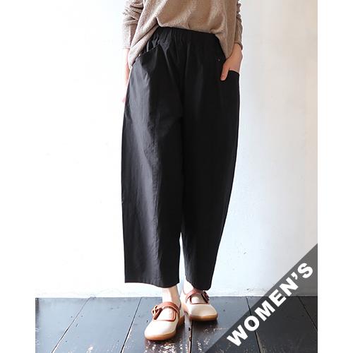 evam eva linen cropped pants ブラック　サイズ1 evam eva（エヴァムエヴァ） パンツ レディース cotton cropped pants