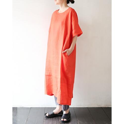 オネット ワンピース Honnete Crew Neck Long Tee Piece Dyed Irish Linen Ho T19 送料無料 Ho T19 Takanna 通販 Yahoo ショッピング